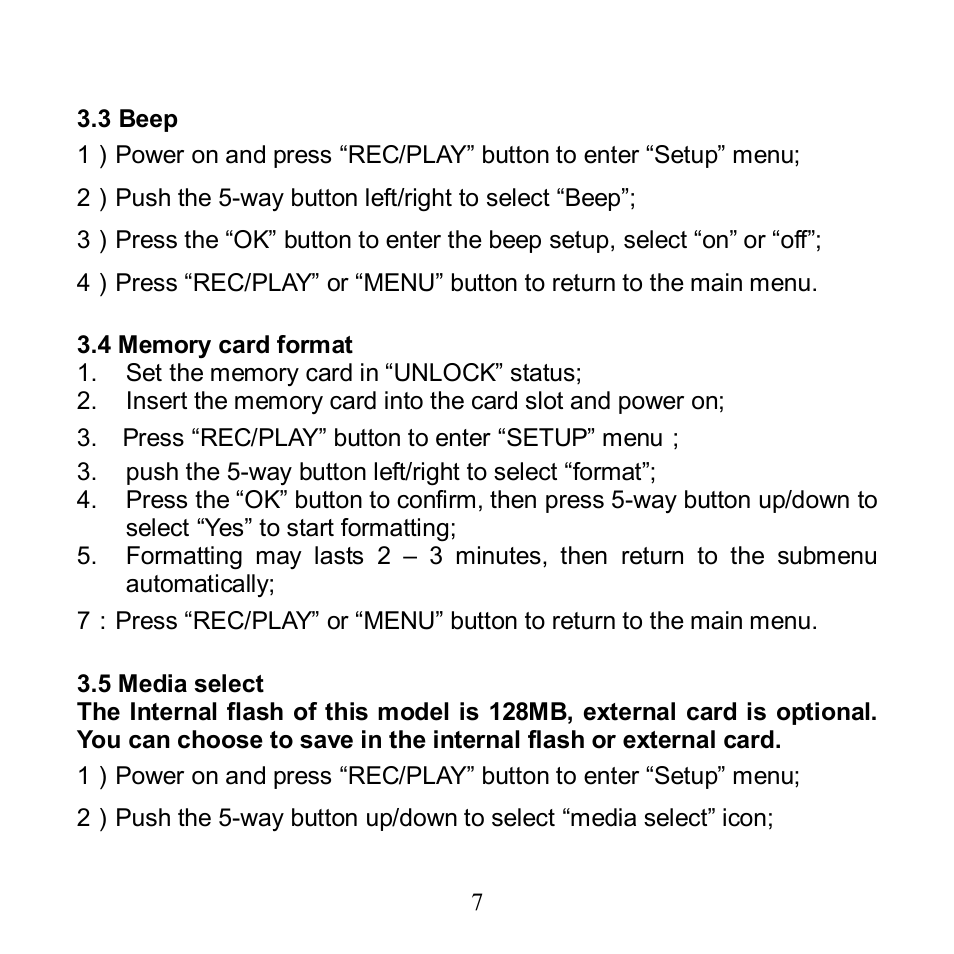 Argus Camera Argus DV 5470 User Manual | Page 8 / 38