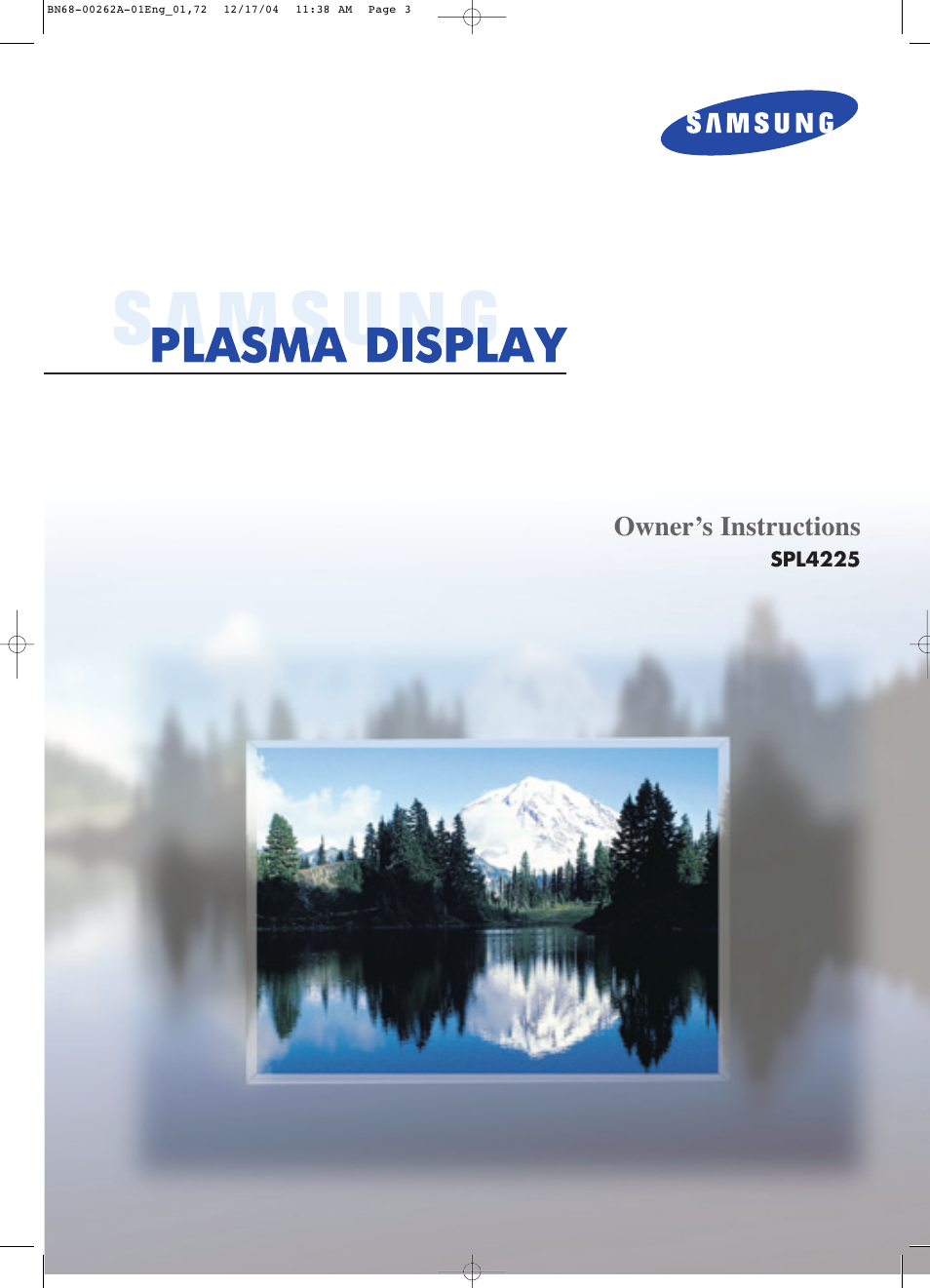 Samsung SPL4225DX-XAC User Manual | 72 pages