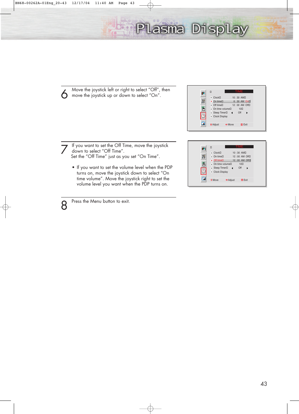 Samsung SPL4225DX-XAC User Manual | Page 43 / 72