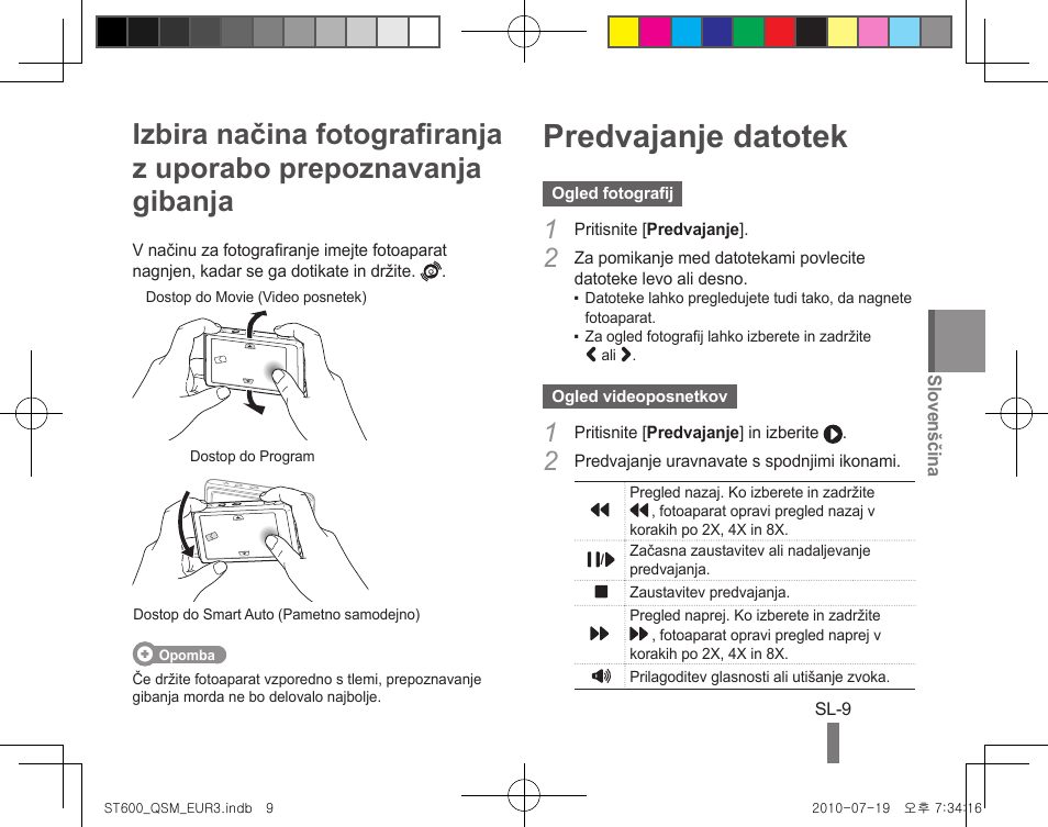 Predvajanje datotek | Samsung EC-ST600ZBPBUS User Manual | Page 129 / 144