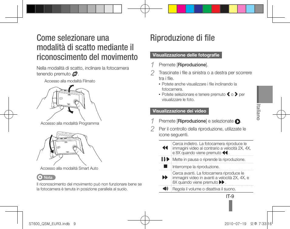 Riproduzione di file | Samsung EC-ST600ZBPBUS User Manual | Page 39 / 144