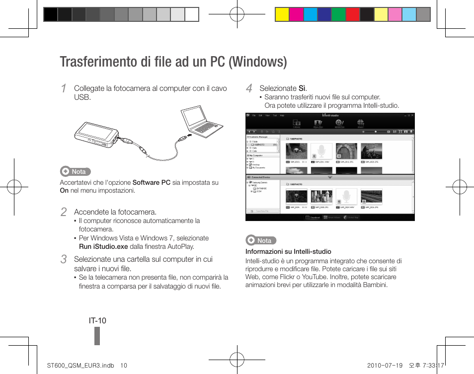 Trasferimento di file ad un pc (windows) | Samsung EC-ST600ZBPBUS User Manual | Page 40 / 144