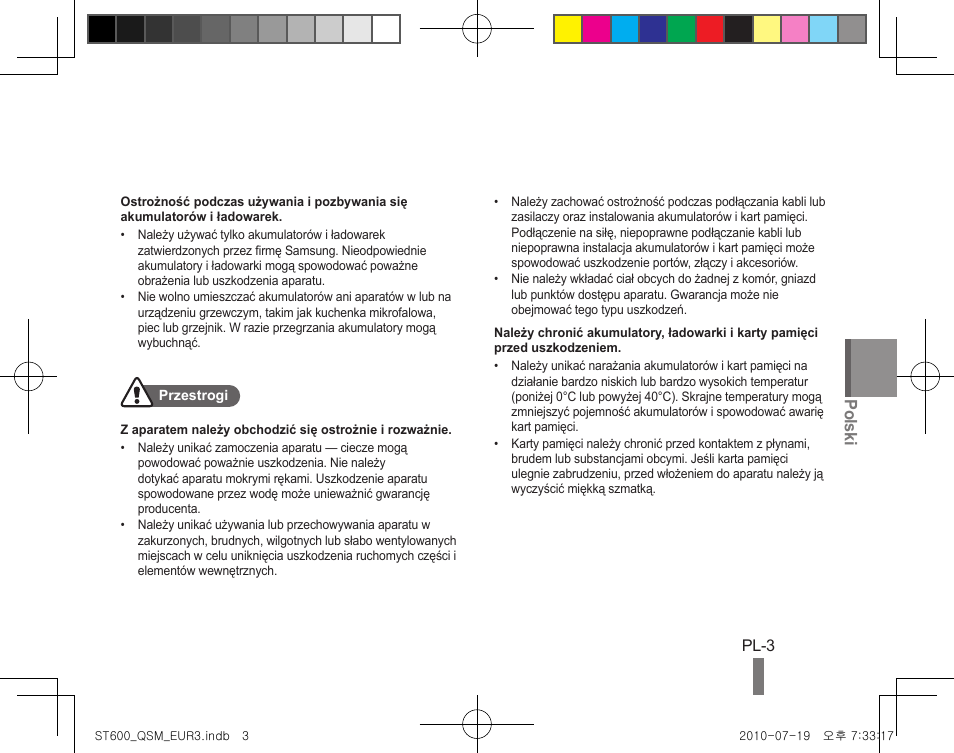 Polski | Samsung EC-ST600ZBPBUS User Manual | Page 43 / 144