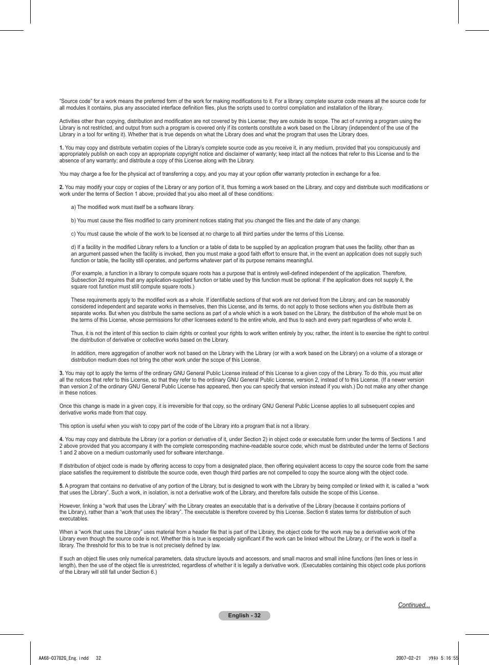 Samsung TXT2793HX-XAA User Manual | Page 33 / 36