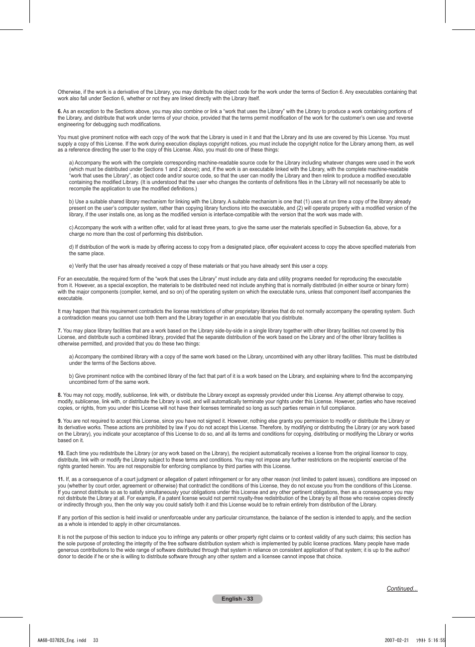 Samsung TXT2793HX-XAA User Manual | Page 34 / 36