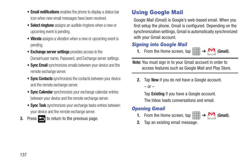 Using google mail | Samsung SGH-T989ZKBTMB User Manual | Page 142 / 366