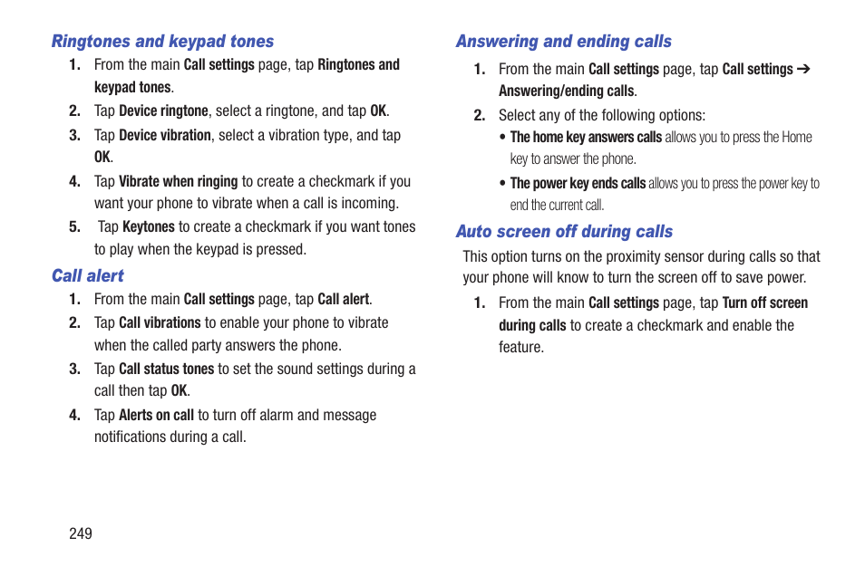 Samsung SGH-T989ZKBTMB User Manual | Page 254 / 366