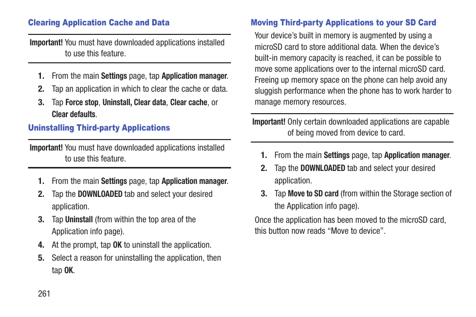 Samsung SGH-T989ZKBTMB User Manual | Page 266 / 366