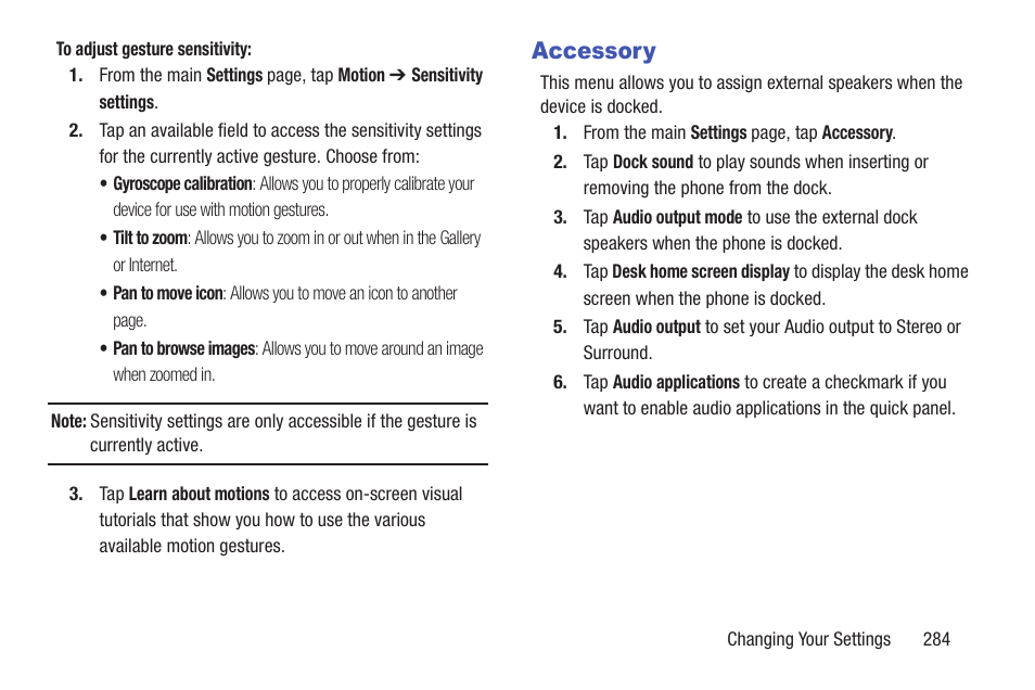 Accessory | Samsung SGH-T989ZKBTMB User Manual | Page 289 / 366