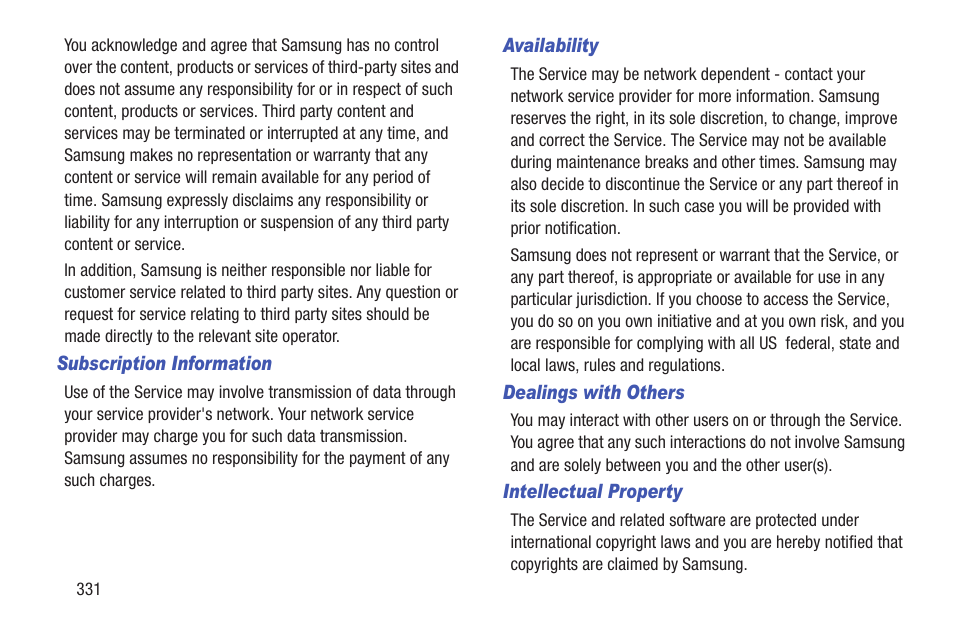 Samsung SGH-T989ZKBTMB User Manual | Page 336 / 366