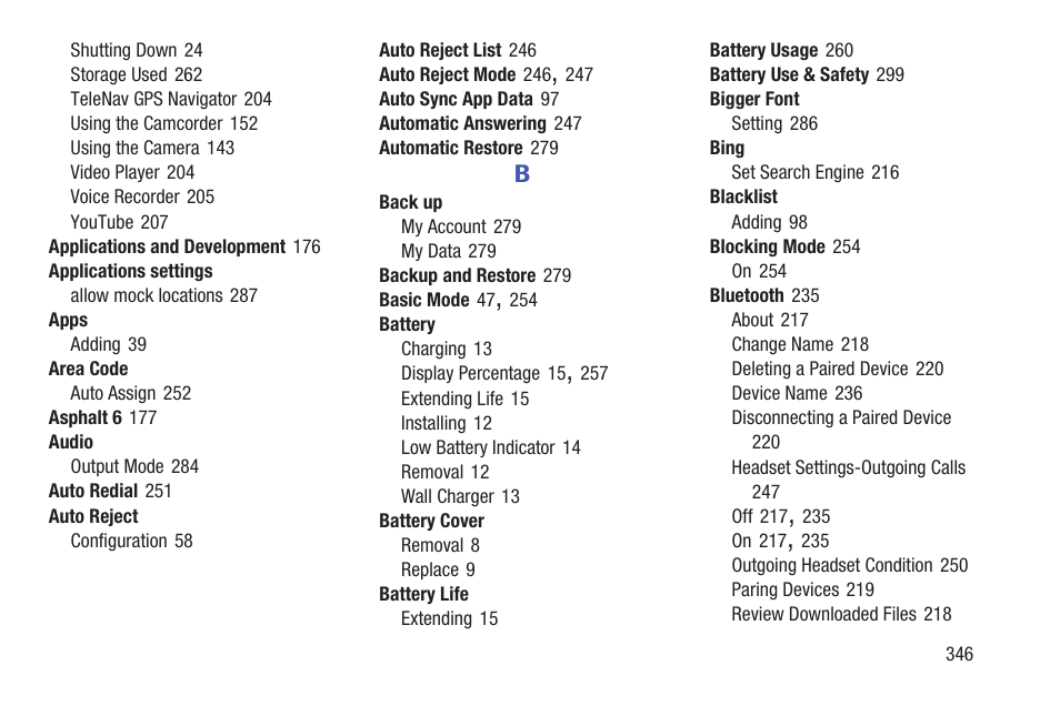 Samsung SGH-T989ZKBTMB User Manual | Page 351 / 366