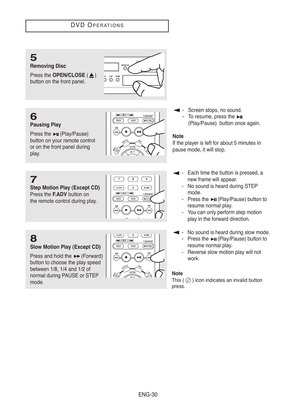 Samsung DVD-V5500-AFS User Manual | Page 30 / 85