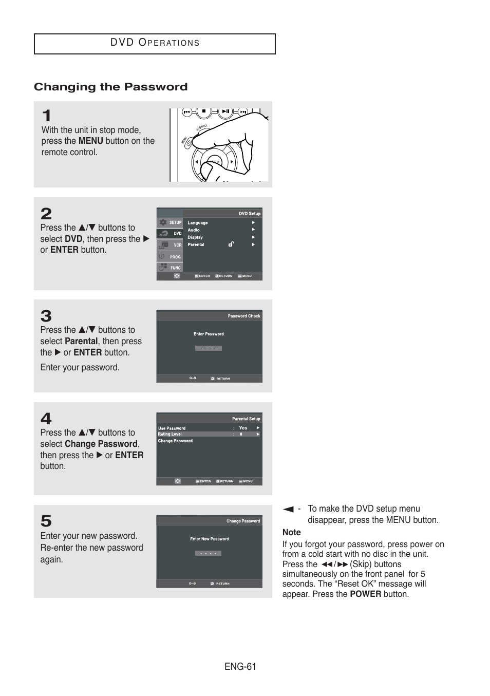 Samsung DVD-V5500-AFS User Manual | Page 61 / 85