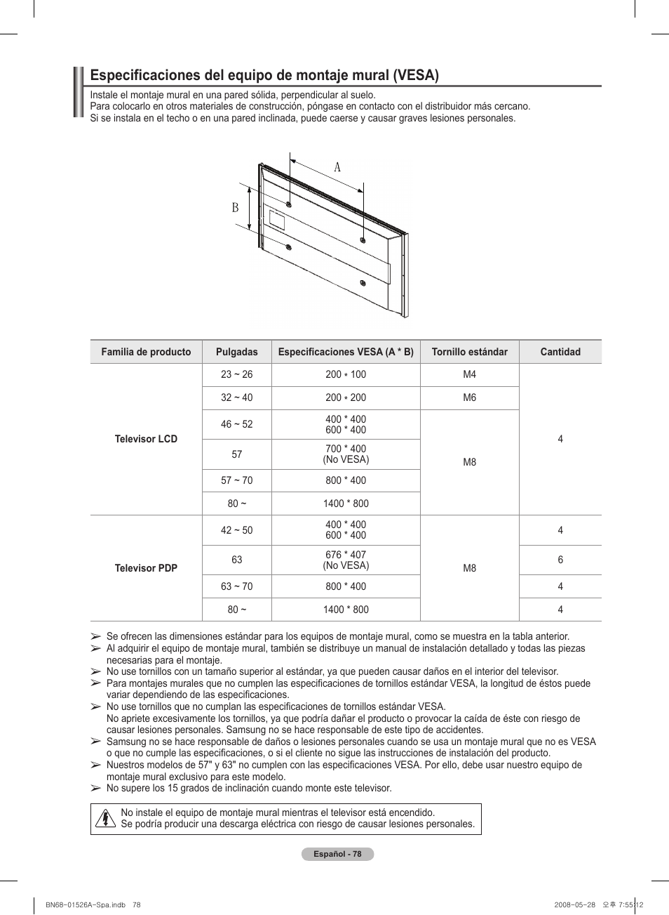 Samsung PN50A530S2FXZA User Manual | Page 165 / 168