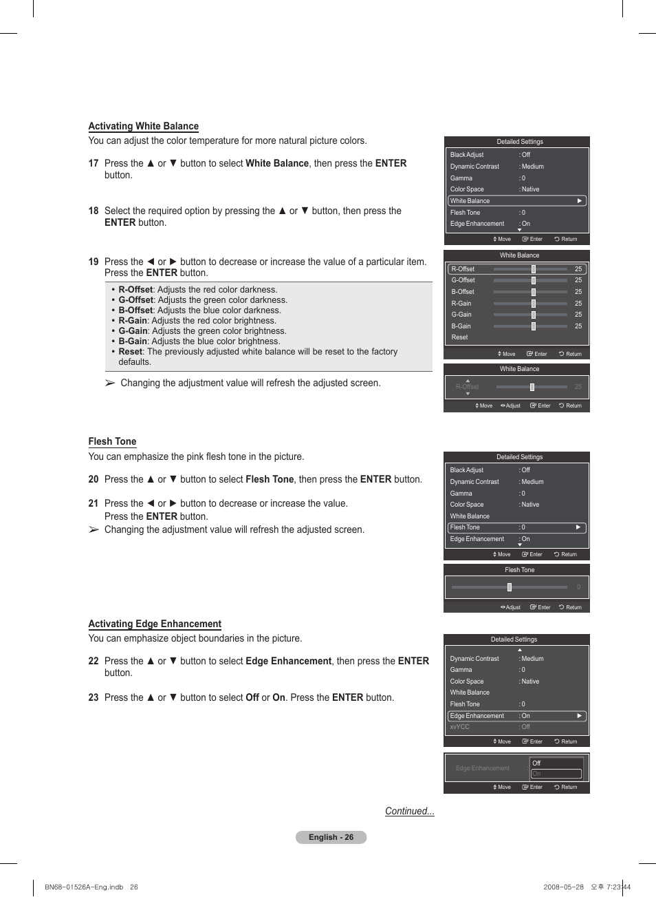 Samsung PN50A530S2FXZA User Manual | Page 26 / 168