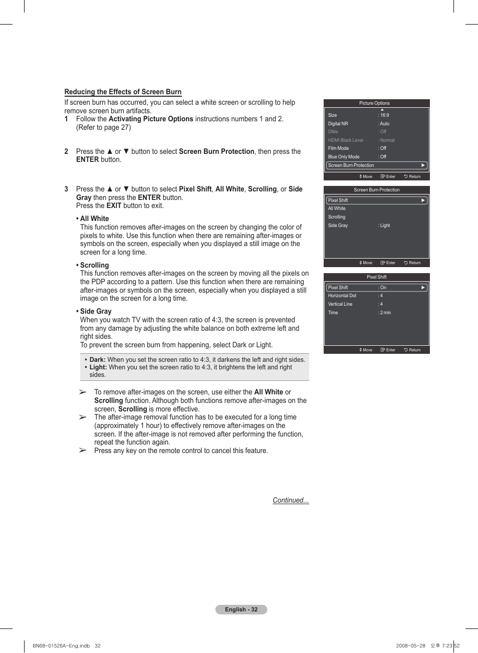 Samsung PN50A530S2FXZA User Manual | Page 32 / 168