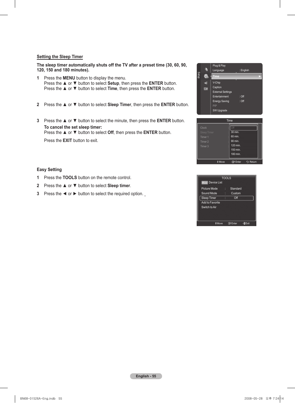 Samsung PN50A530S2FXZA User Manual | Page 55 / 168