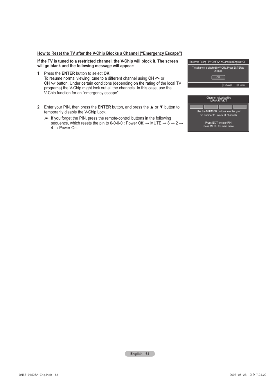 Samsung PN50A530S2FXZA User Manual | Page 64 / 168