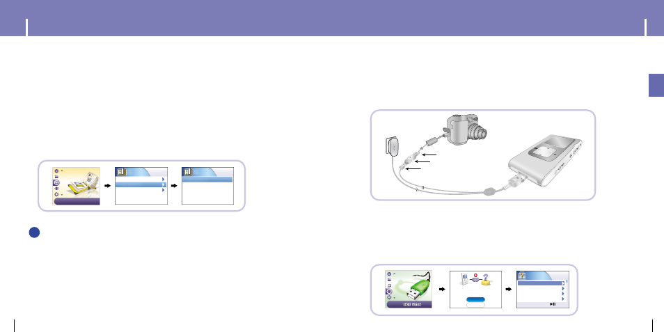 Viewing slide show, Using usb host, Iconnecting an external device | Samsung YH-925GS-XAP User Manual | Page 26 / 37
