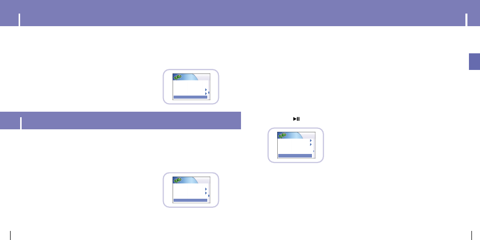 Backlight settings, Contrast settings, Lcd off time settings | Samsung YH-925GS-XAP User Manual | Page 30 / 37