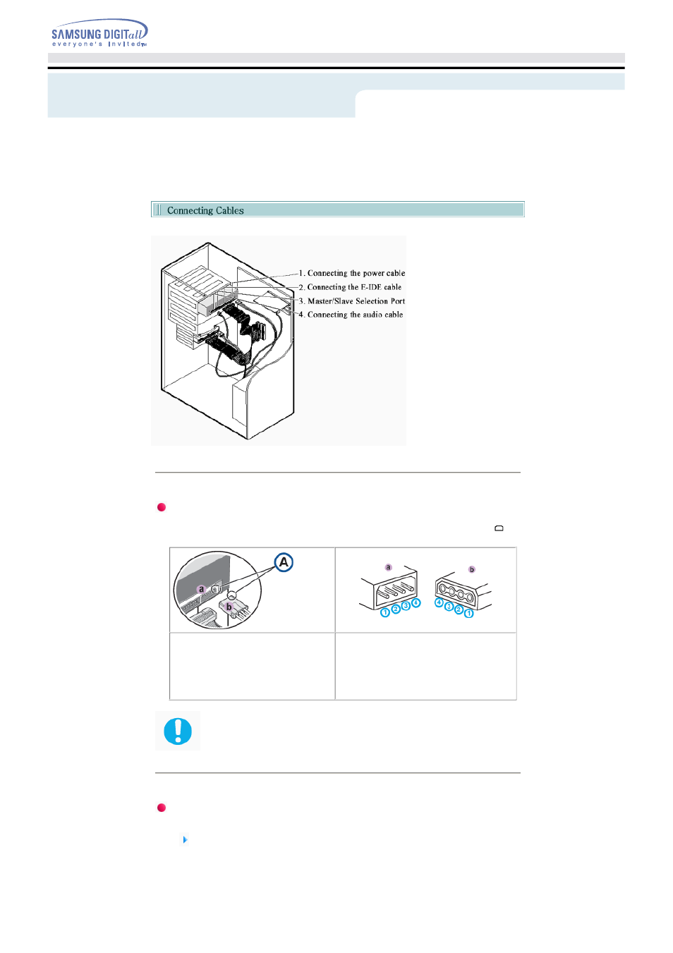 Installing dvd r/rw drive, And connecting cables | Samsung TS-H542A-WRCH User Manual | Page 10 / 24