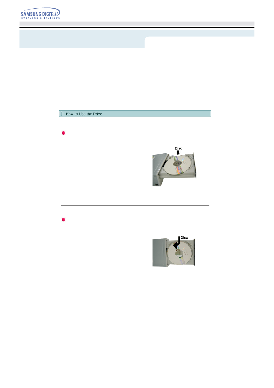 How to use the dvd r/rw drive | Samsung TS-H542A-WRCH User Manual | Page 16 / 24