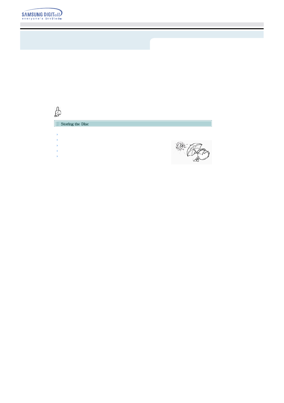 Storing/cleaning drive and disc | Samsung TS-H542A-WRCH User Manual | Page 20 / 24