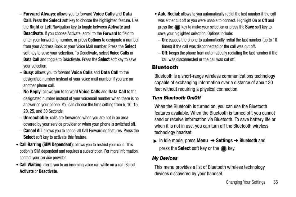 Bluetooth | Samsung SGH-A257URAATT User Manual | Page 59 / 121