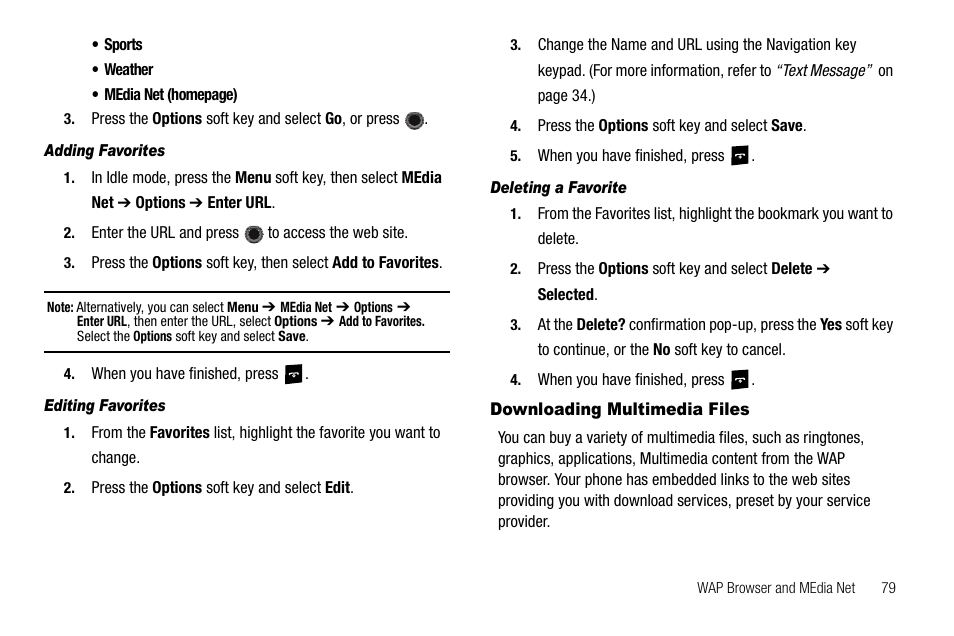 Downloading multimedia files | Samsung SGH-A257URAATT User Manual | Page 83 / 121