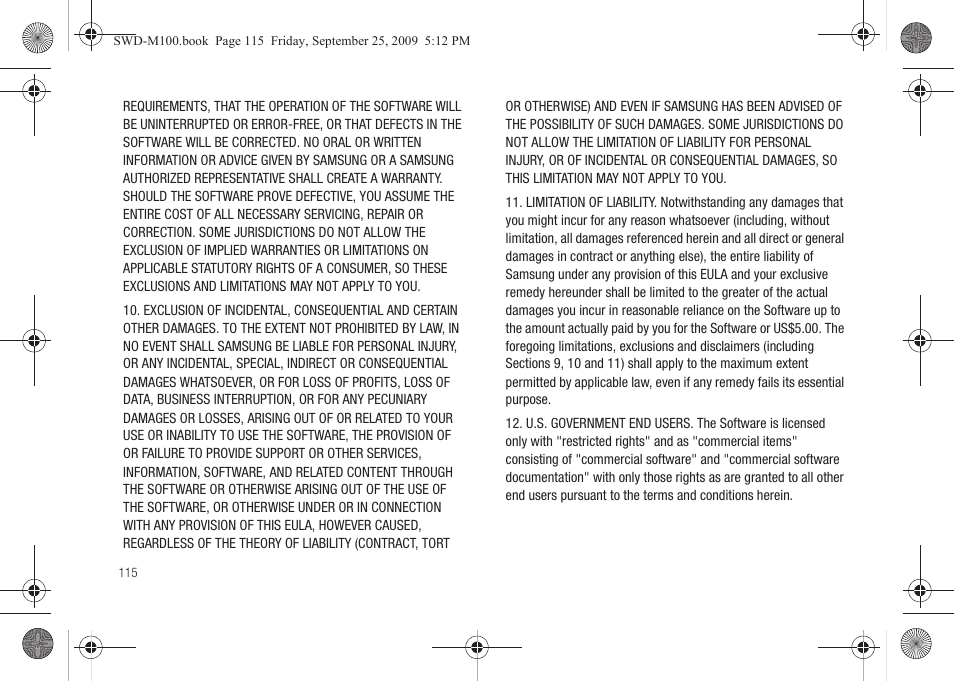 Samsung SWD-M100ZKECLW User Manual | Page 120 / 128