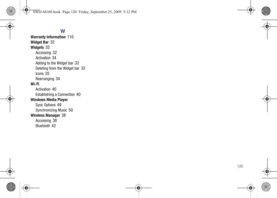 Samsung SWD-M100ZKECLW User Manual | Page 125 / 128