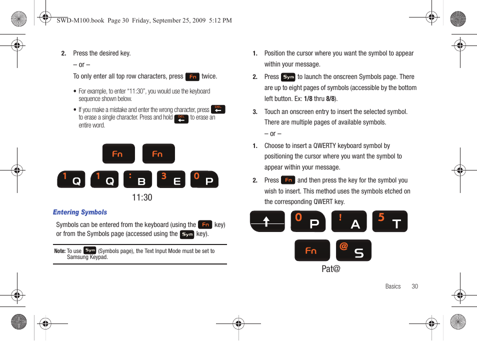 30 pat | Samsung SWD-M100ZKECLW User Manual | Page 35 / 128