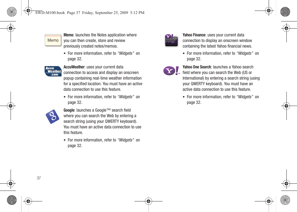 Samsung SWD-M100ZKECLW User Manual | Page 42 / 128