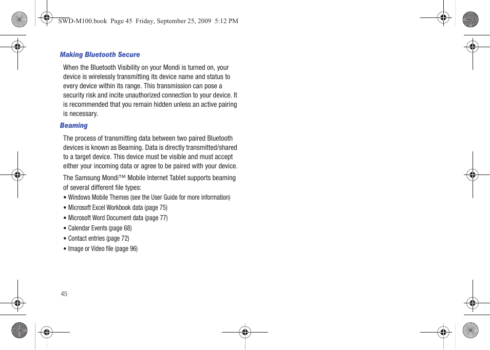 Samsung SWD-M100ZKECLW User Manual | Page 50 / 128