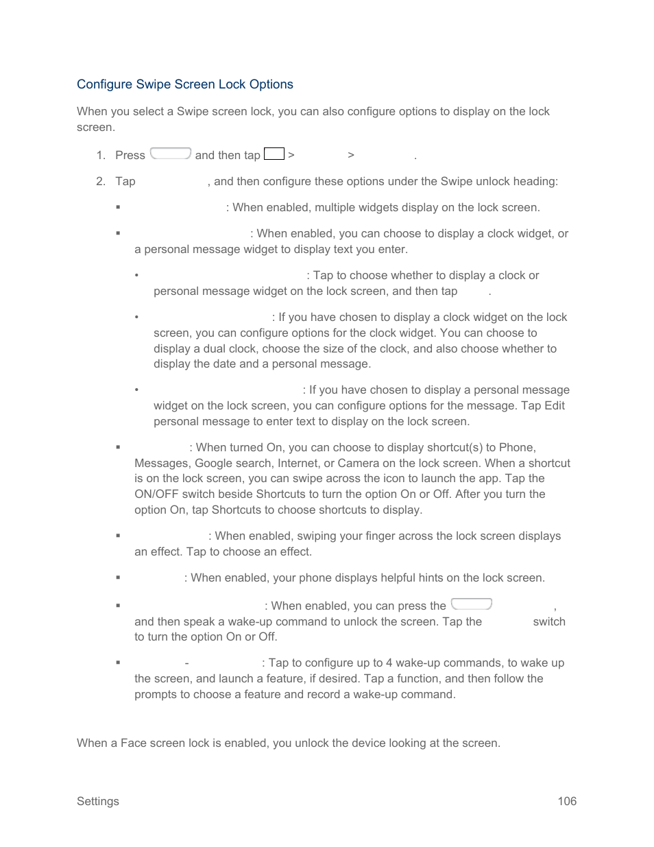 Set a face screen lock | Samsung SPH-L710RWPSPR User Manual | Page 117 / 157
