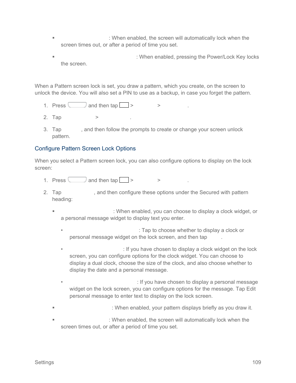 Set a pattern screen lock | Samsung SPH-L710RWPSPR User Manual | Page 120 / 157