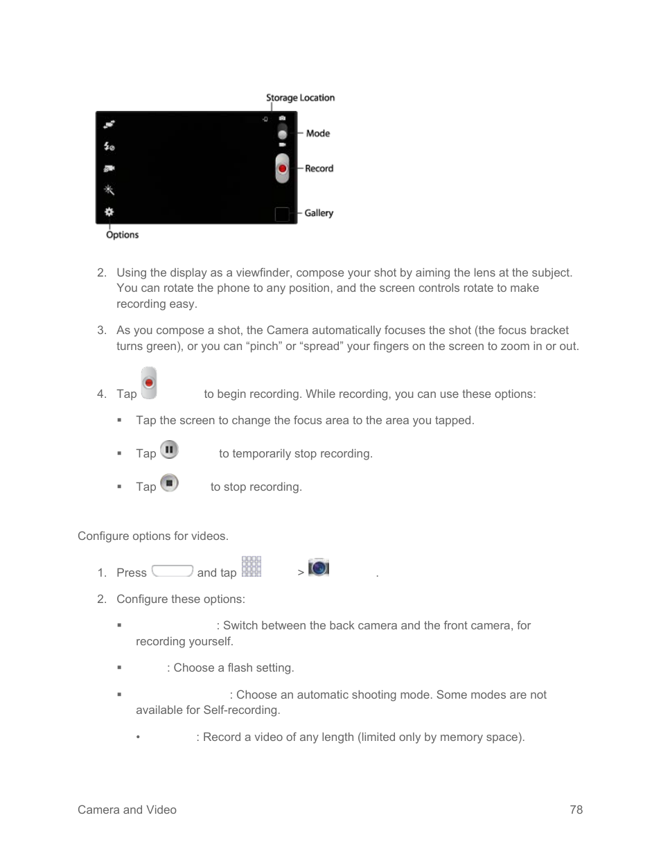 Video options | Samsung SPH-L710RWPSPR User Manual | Page 89 / 157
