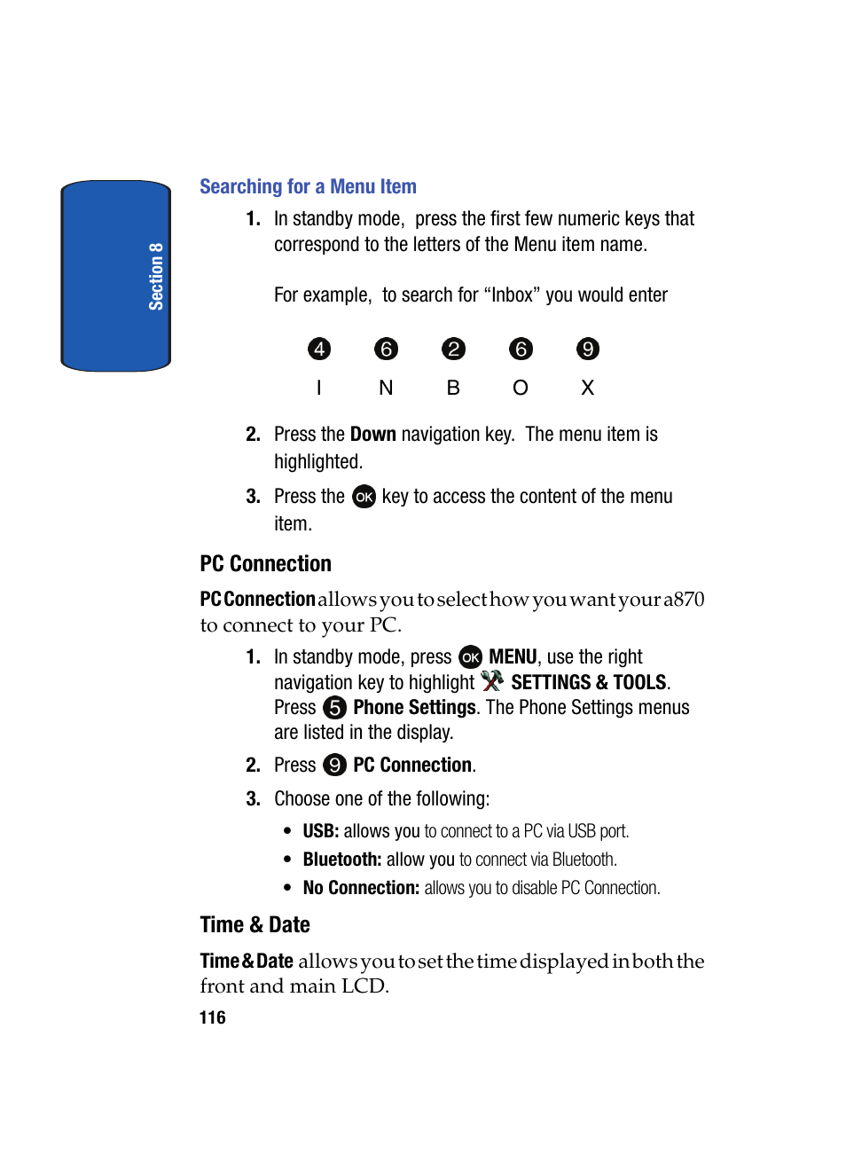 Samsung SCH-A870MBAVZW User Manual | Page 116 / 196