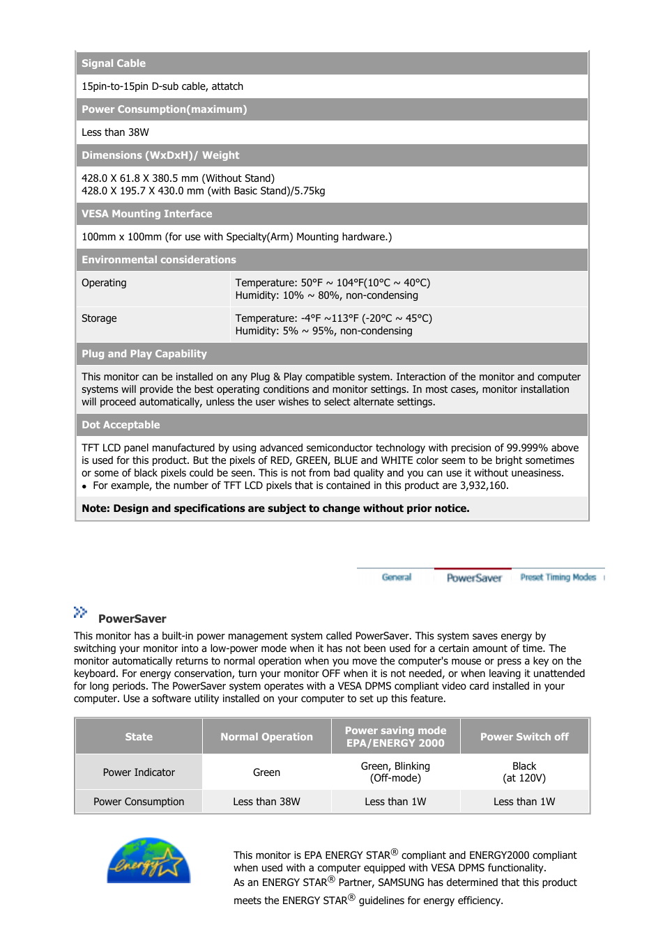 Samsung GS19VSSB User Manual | Page 54 / 64