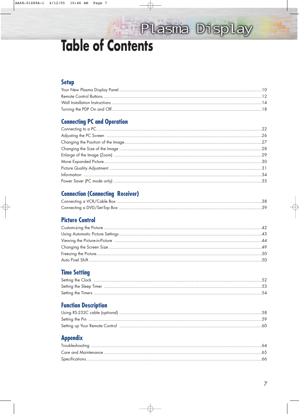 Samsung SPK4215MX-XAC User Manual | Page 7 / 68