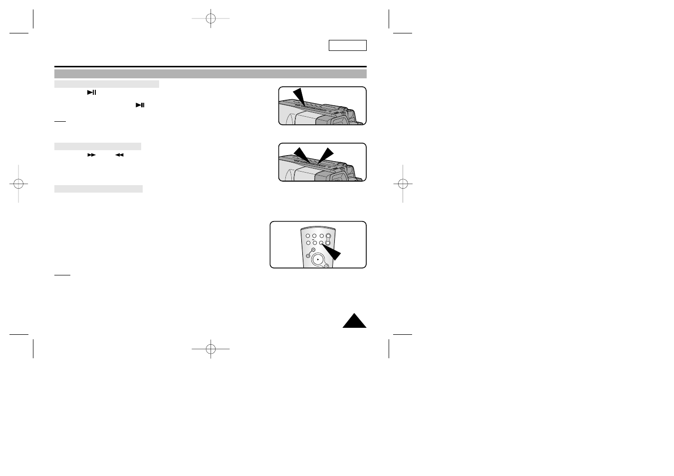 Playing back a tape | Samsung SC-L907-XAP User Manual | Page 59 / 76