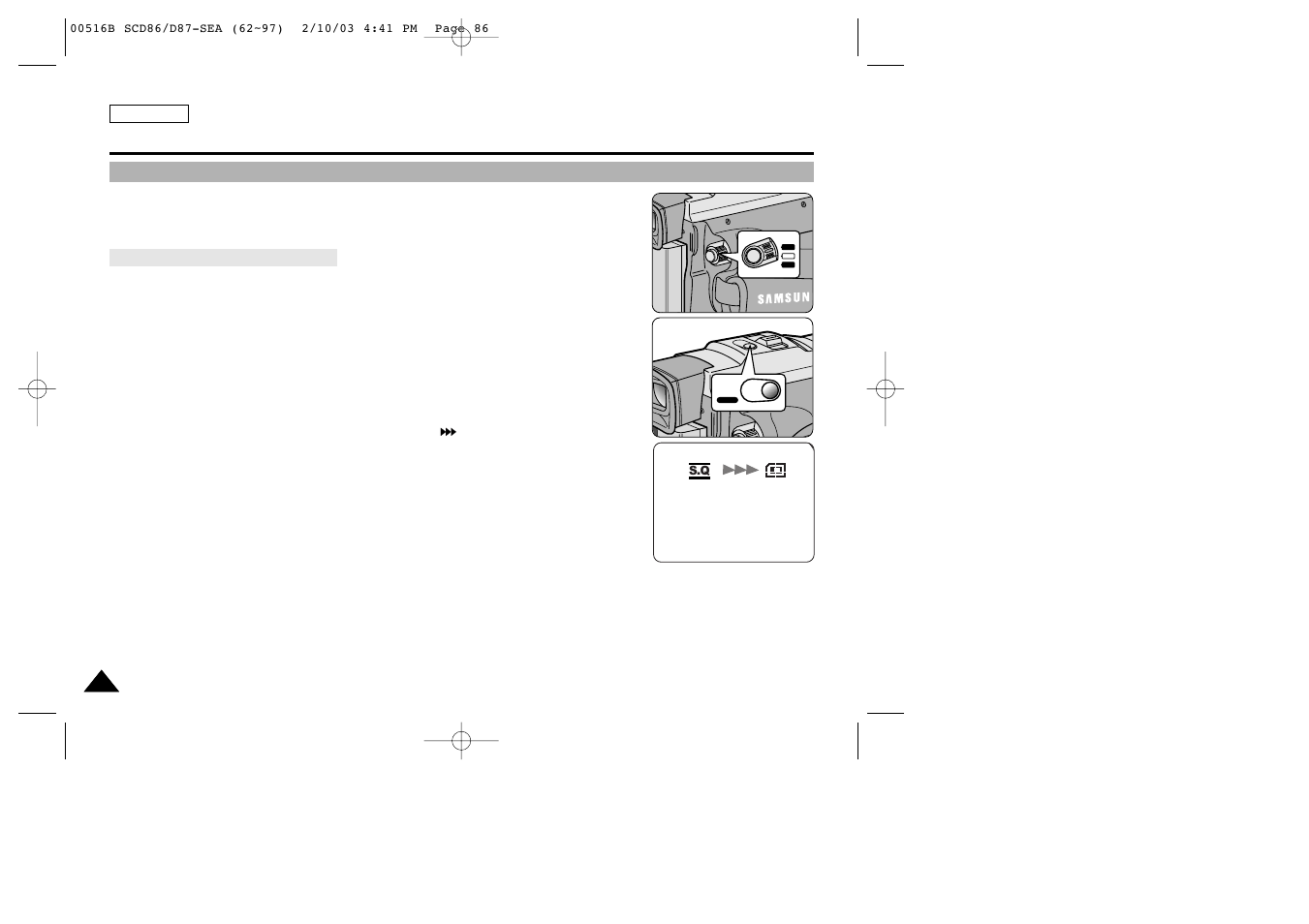 Digital still camera mode | Samsung SC-D86-XAA User Manual | Page 90 / 108