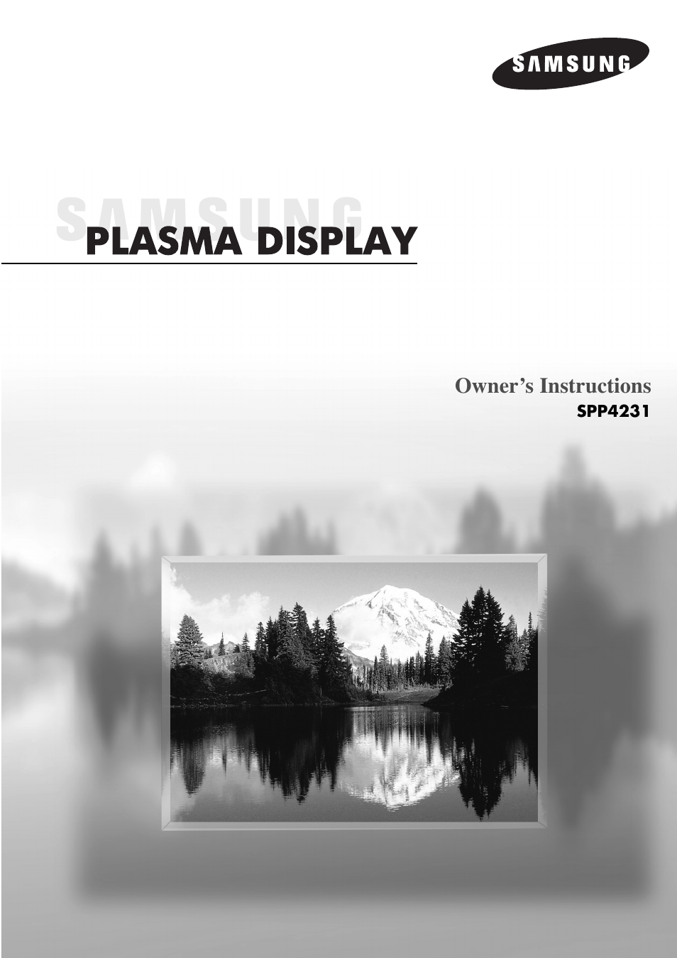 Samsung SPP4231X-XAC User Manual | 104 pages