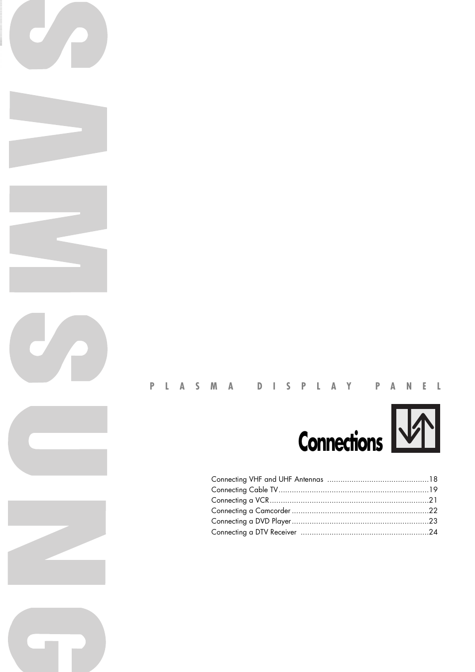 Connections | Samsung SPP4231X-XAC User Manual | Page 17 / 104