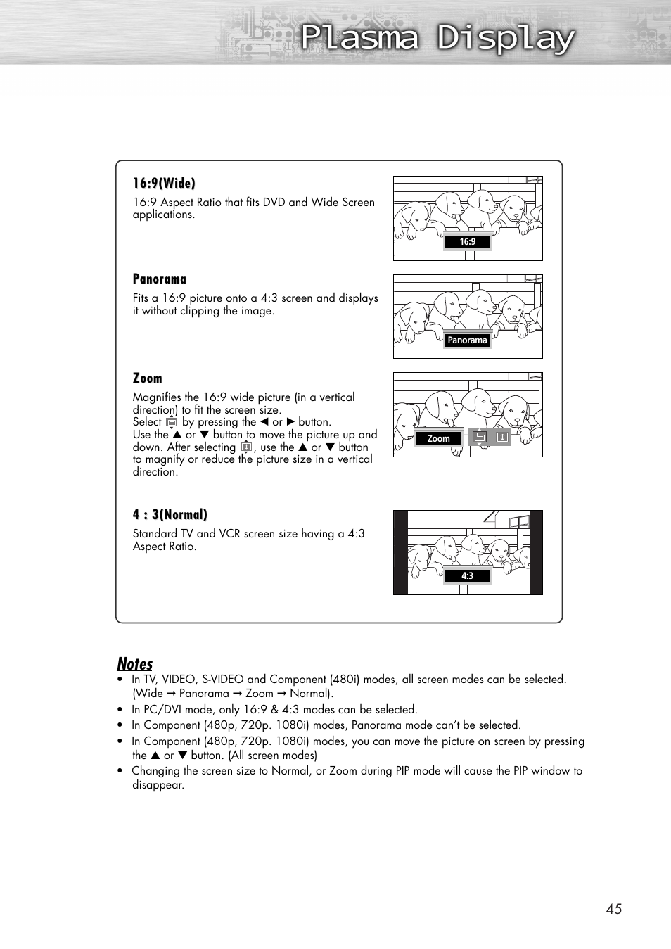Samsung SPP4231X-XAC User Manual | Page 45 / 104