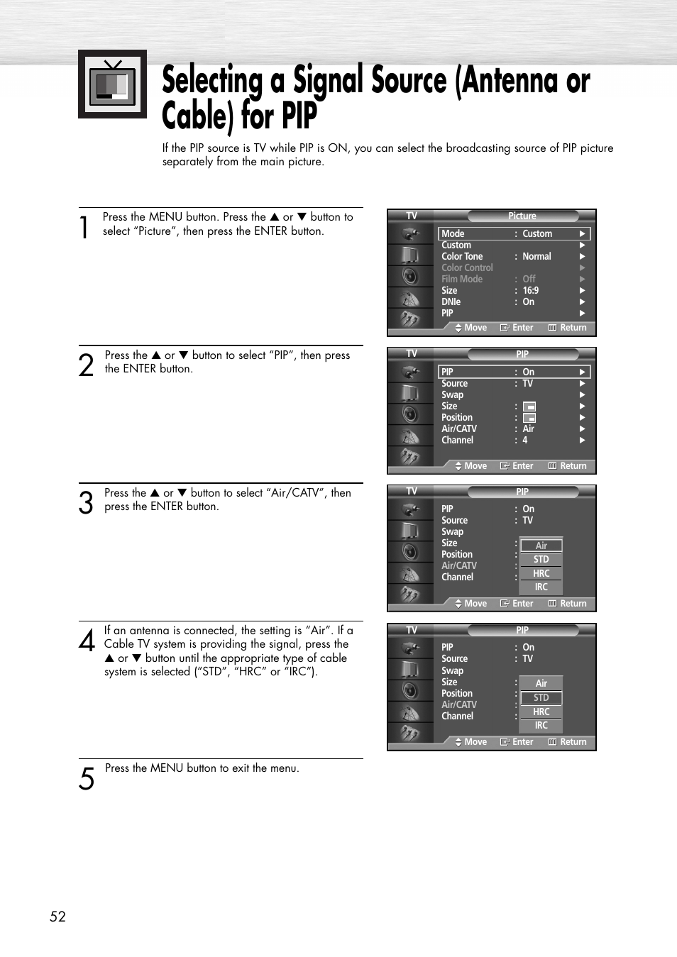 Samsung SPP4231X-XAC User Manual | Page 52 / 104