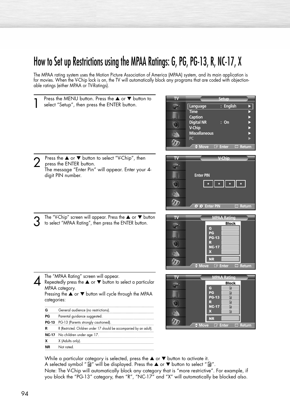 Samsung SPP4231X-XAC User Manual | Page 94 / 104