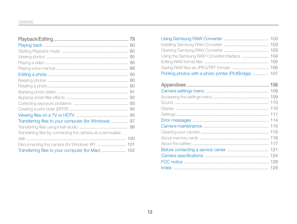 Samsung EC-TL350ZBPBUS User Manual | Page 13 / 133