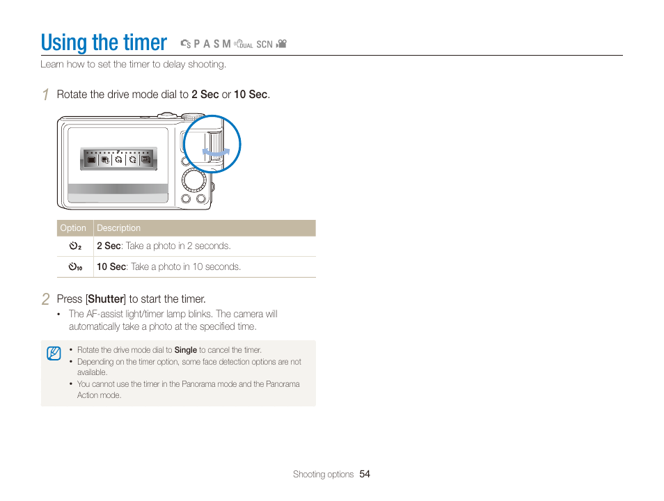 Using the timer | Samsung EC-TL350ZBPBUS User Manual | Page 55 / 133