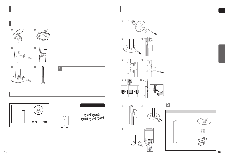 Speaker installation, Installing the dvd player | Samsung HT-TXQ120T-XAA User Manual | Page 7 / 36
